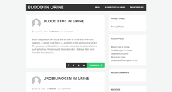 Desktop Screenshot of bloodintheurine.net